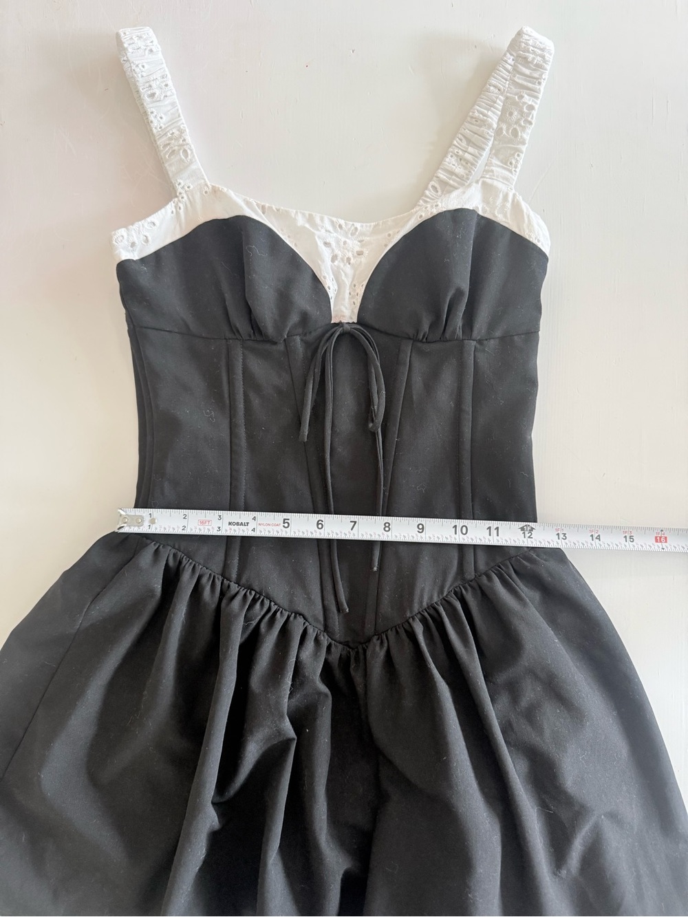 For Love & Lemons Minette Bustier Mini Coquette whimsy Corset Dress eyelet - Picture 11 of 13